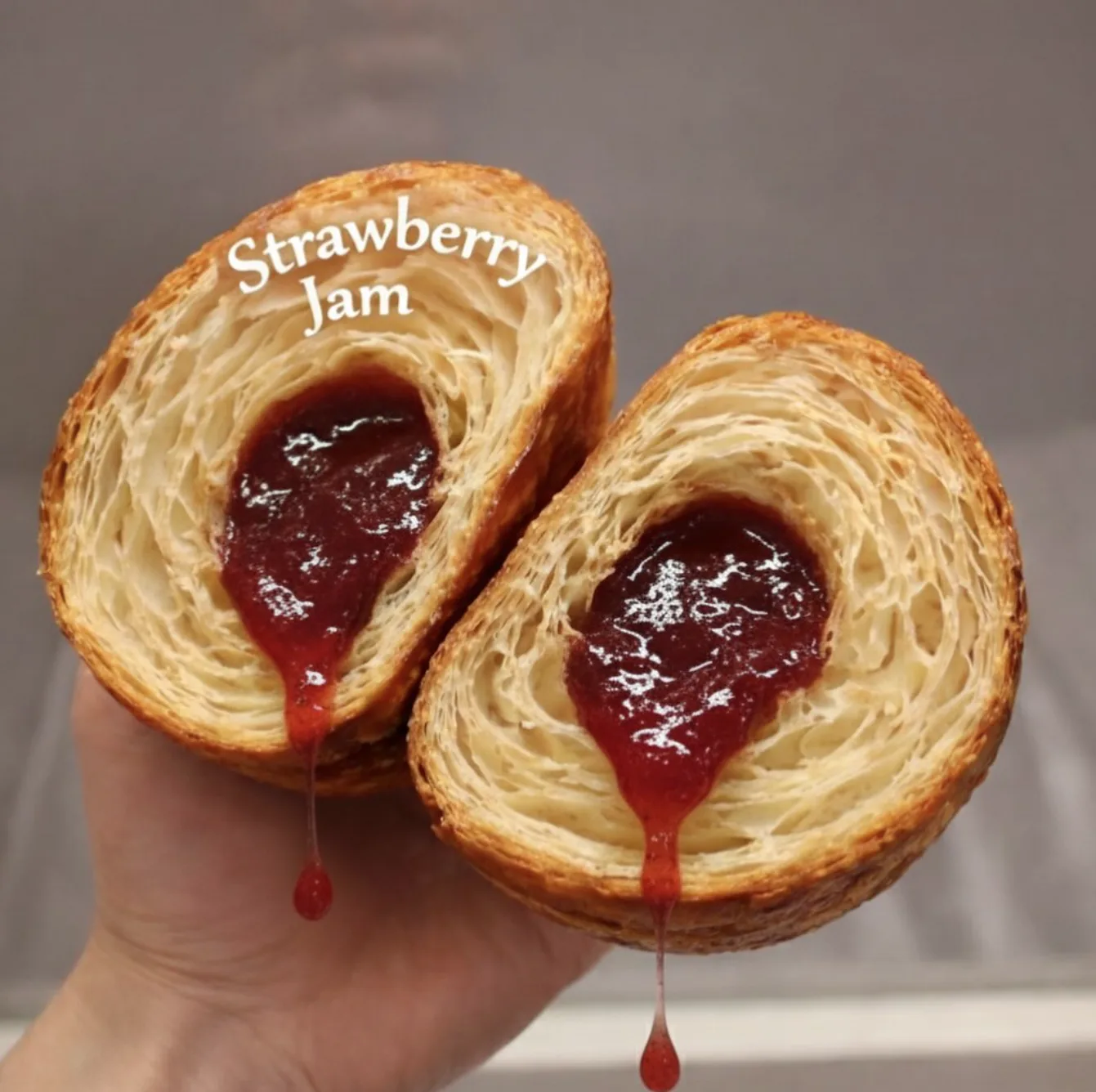 Croissant Strawberry Jam